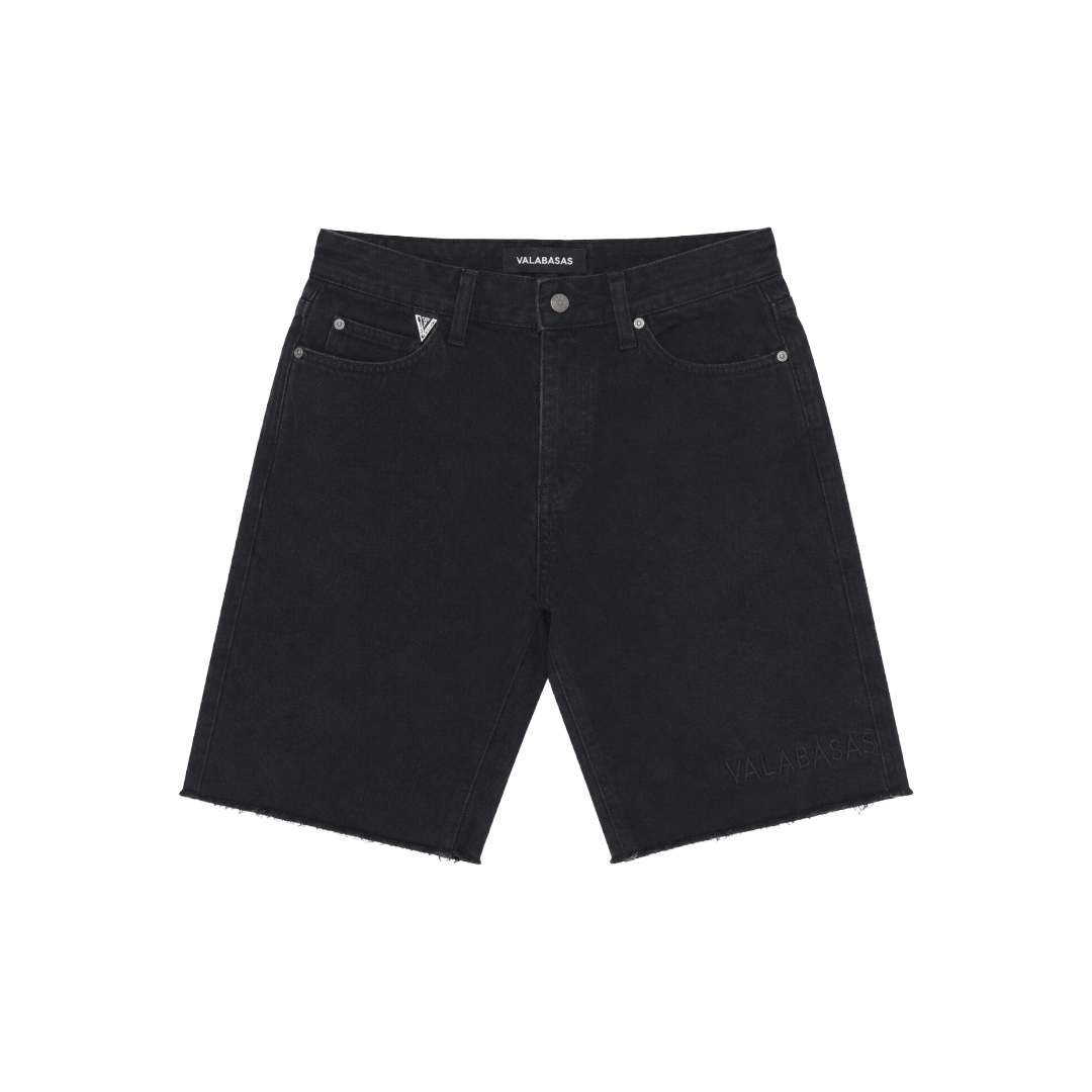 VALABASAS| MR.SHORTS BLACK DENIM SHORTS