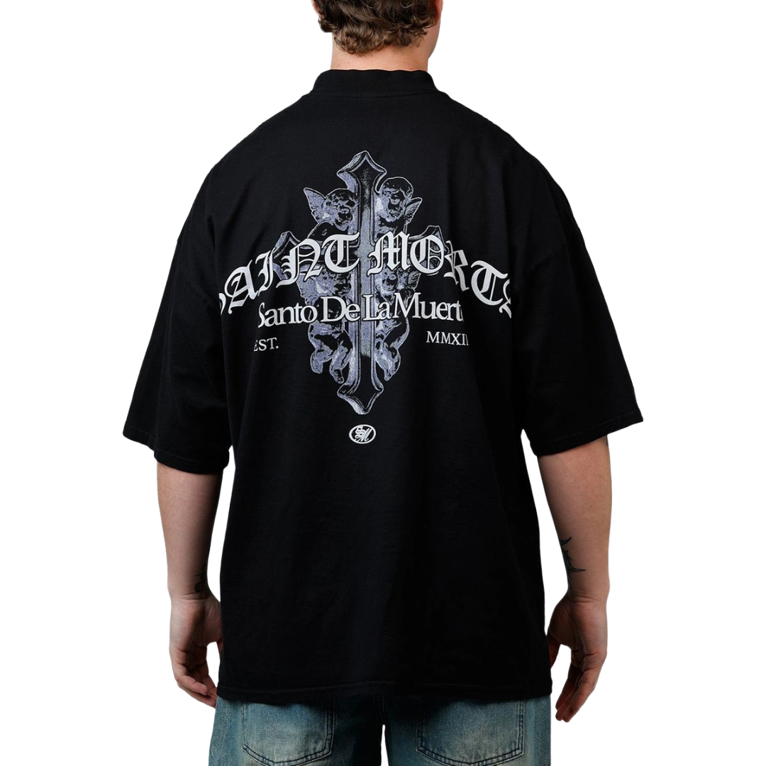 SAINT MORTA| THE CROSS TEE BLACK