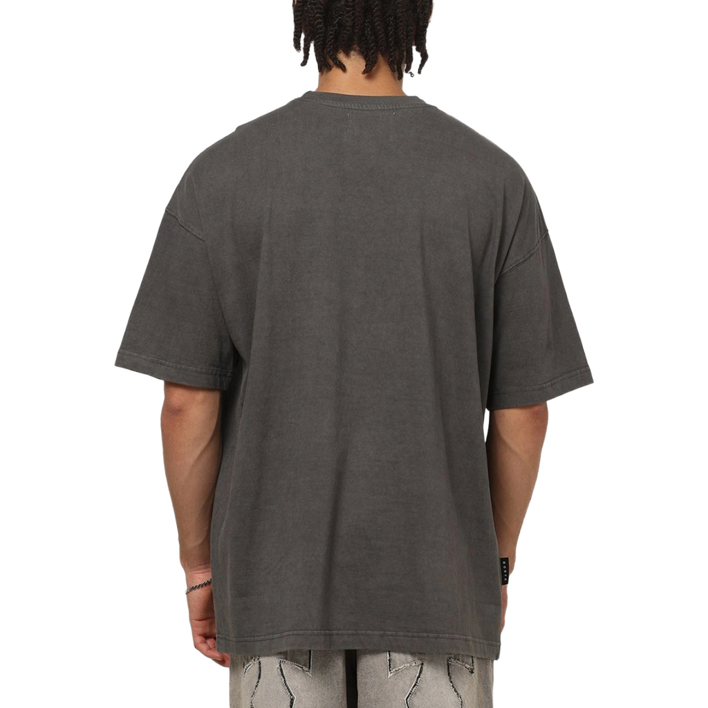 SAINT MORTA| FALLEN SAINTS TEE WASHED CHARCOAL