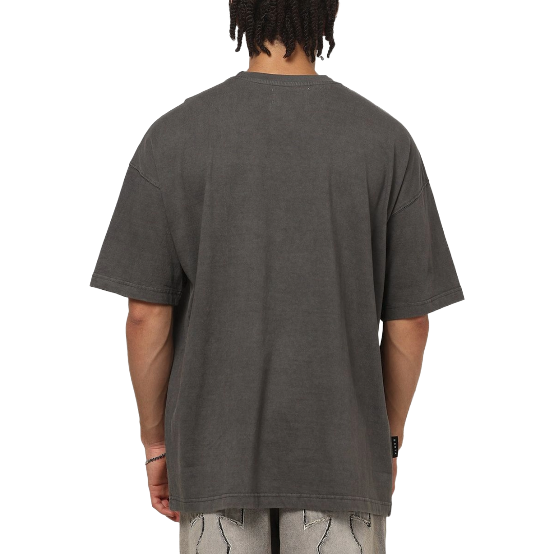 SAINT MORTA| FALLEN SAINTS TEE WASHED CHARCOAL