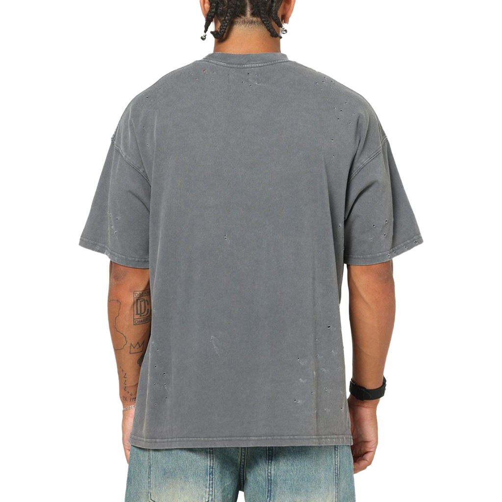 SAINT MORTA| PUNK TOUR TEE WASHED CHARCOAL