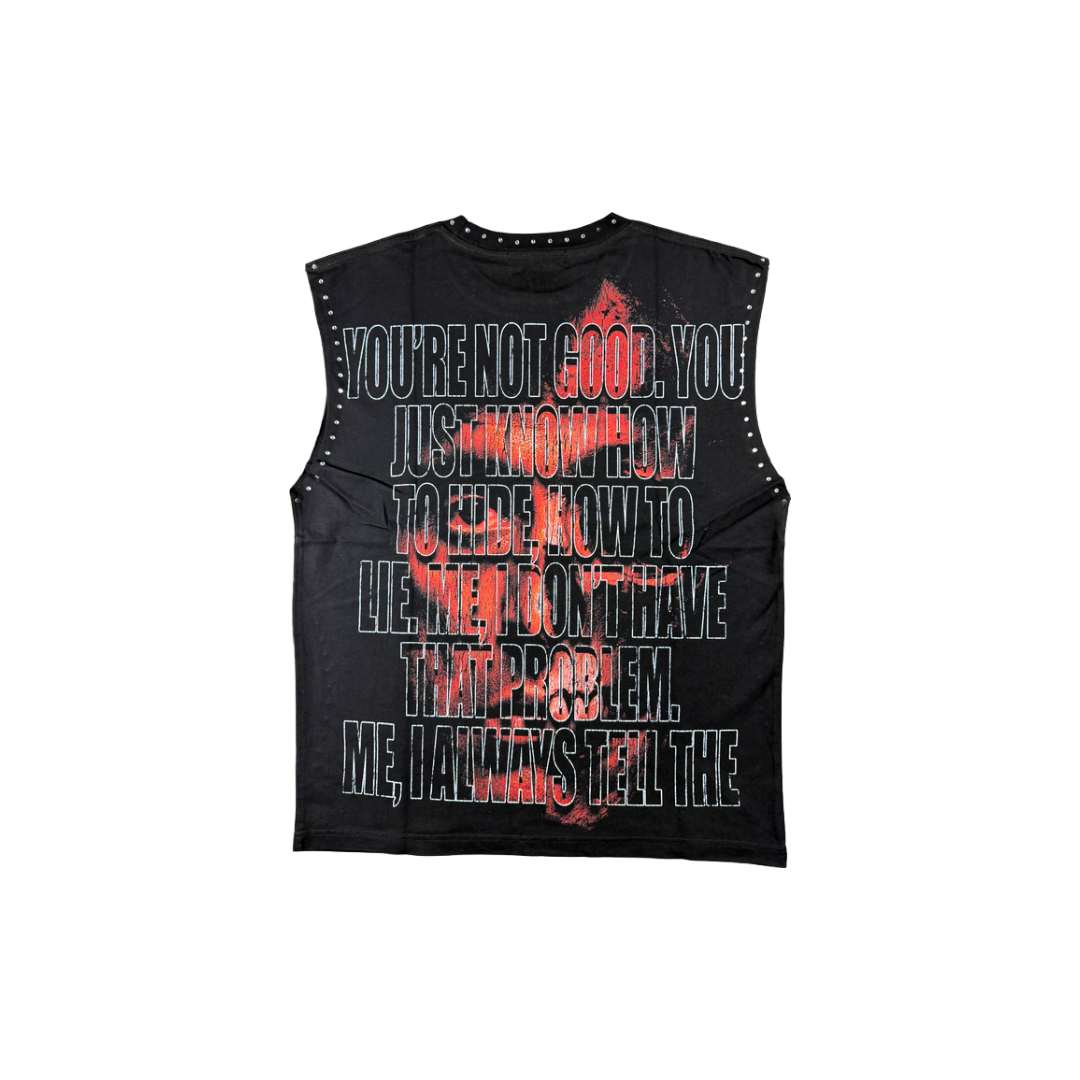 YOUNG SAINT| FEARLESS REBEL CUTOFF TEE