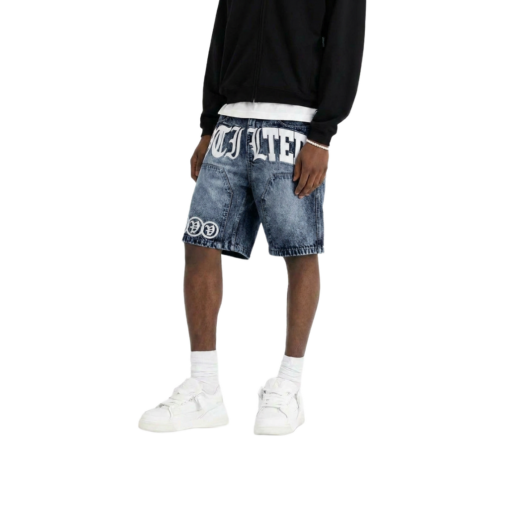 VTILTED| FORMULA BLUE DENIM SHORTS