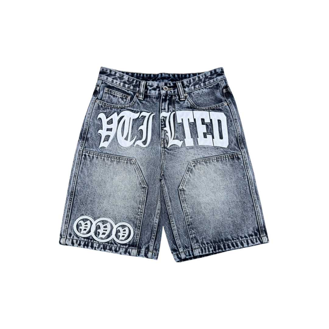 VTILTED| FORMULA BLUE DENIM SHORTS