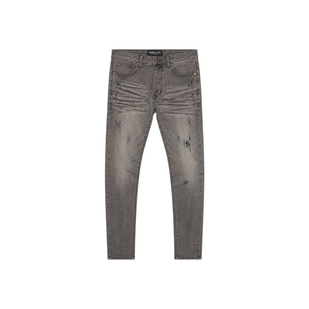EMBELLISH| DAVID SKINNY GREY WASHED JEAN