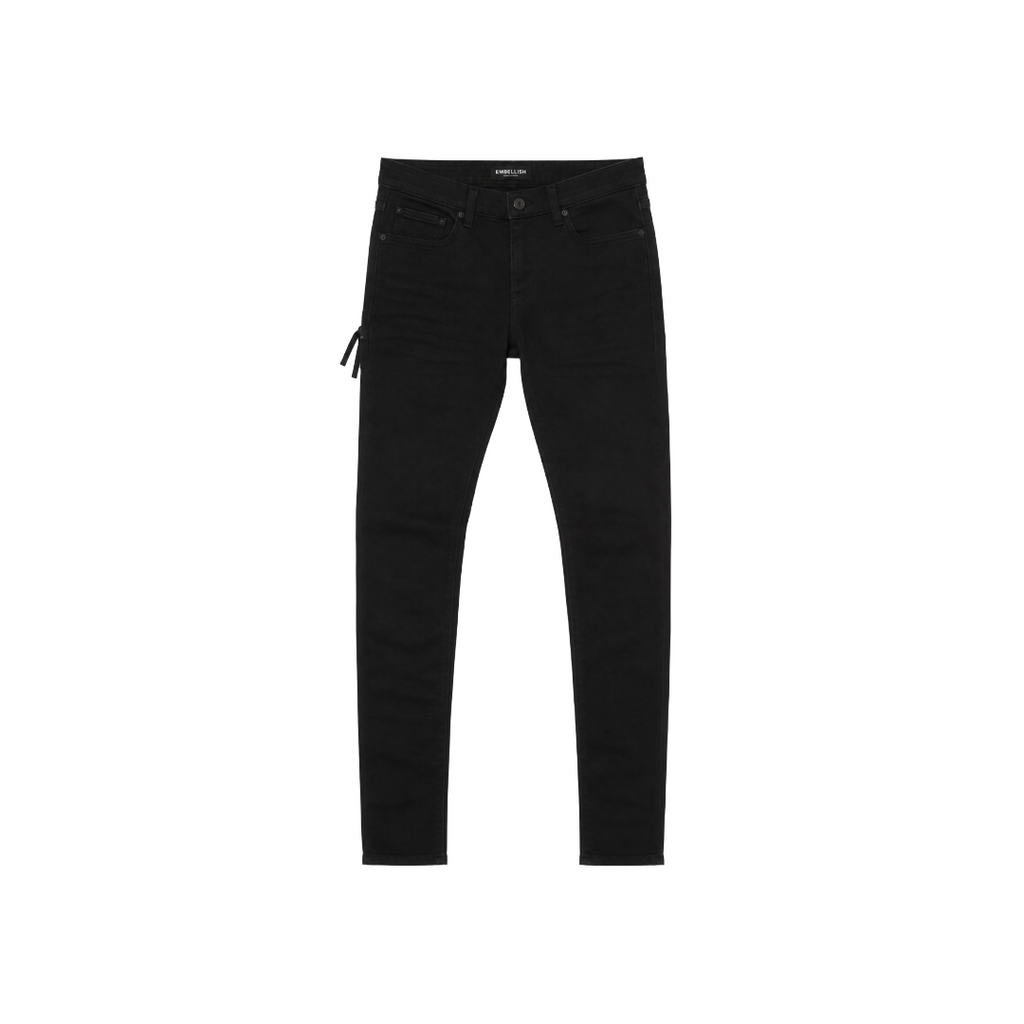 EMBELLISH| DAVID SKINNY BLACK DENIM