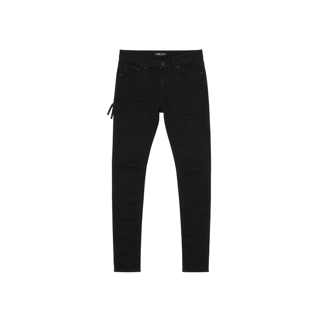 EMBELLISH| DAVID SKINNY BLACK DENIM