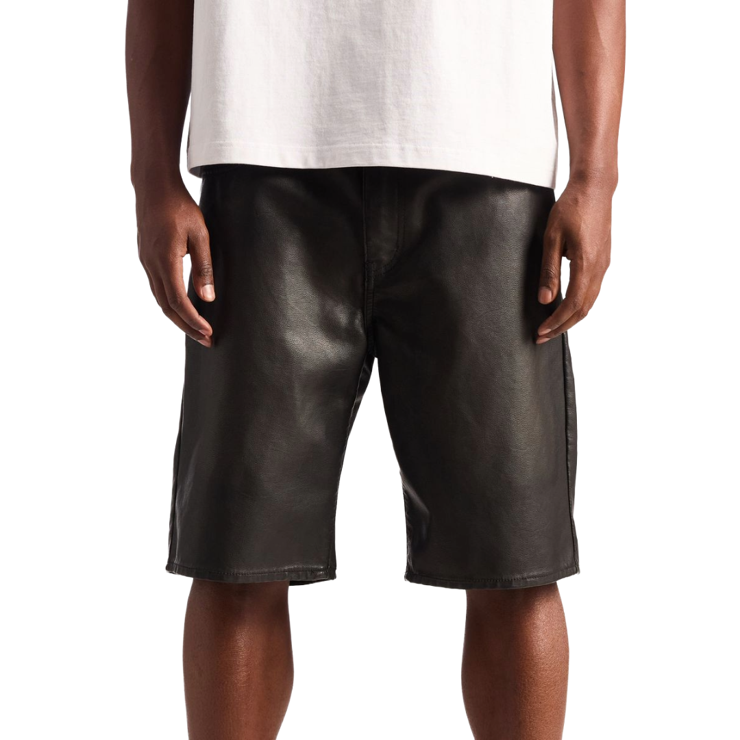 EMBELLISH| MIDNIGHT LEATHER SHORT