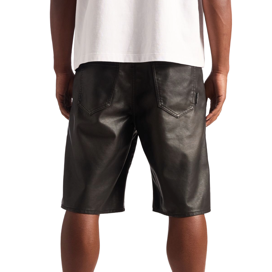 EMBELLISH| MIDNIGHT LEATHER SHORT