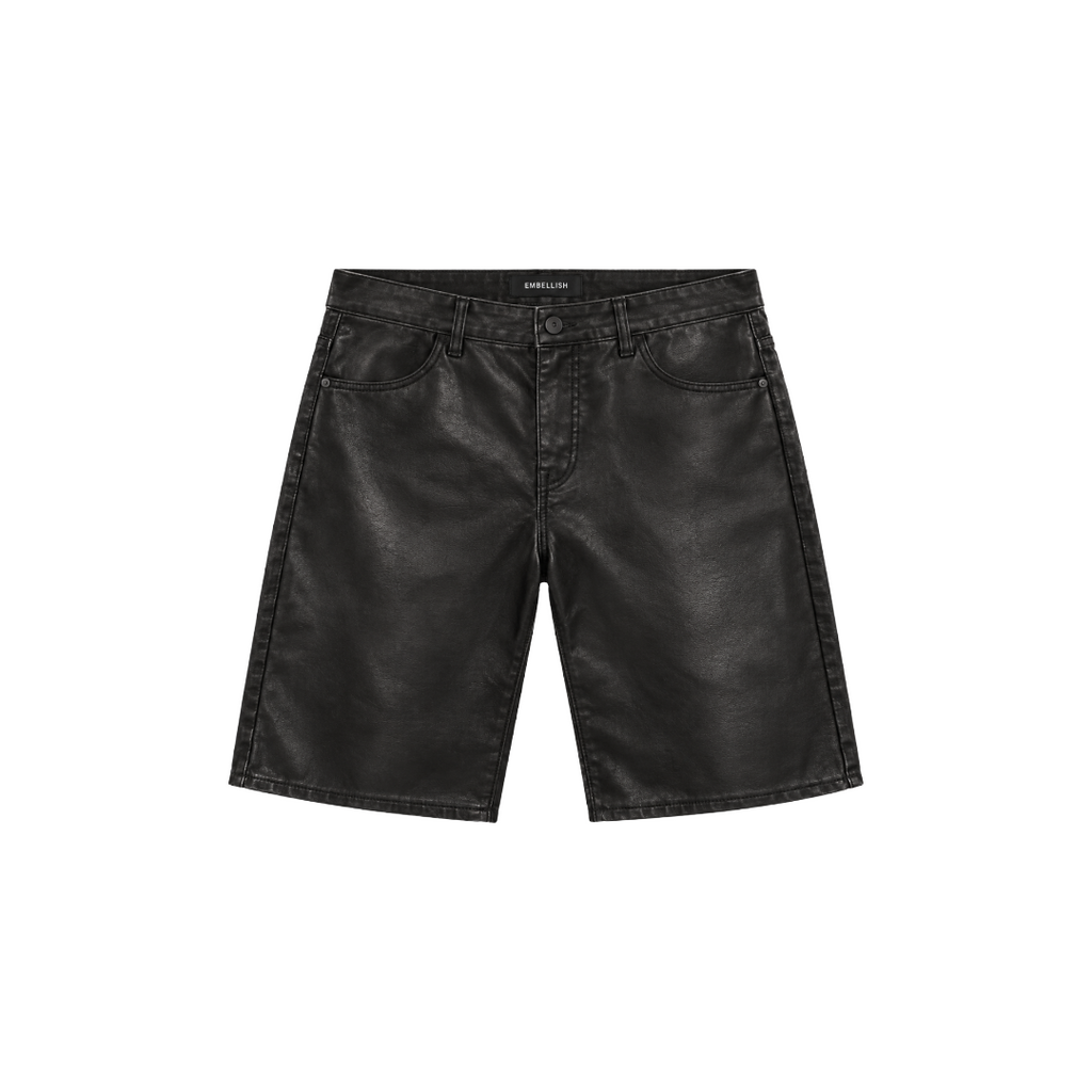 EMBELLISH| MIDNIGHT LEATHER SHORT