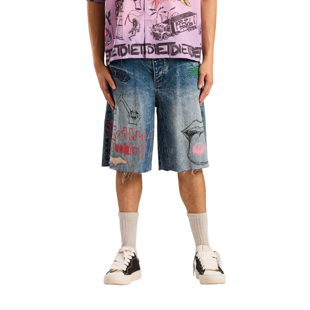 DSM| DOODLE DENIM SHORTS