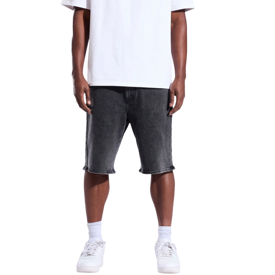 CRYSP| CENA GREY WASHED DENIM SHORTS