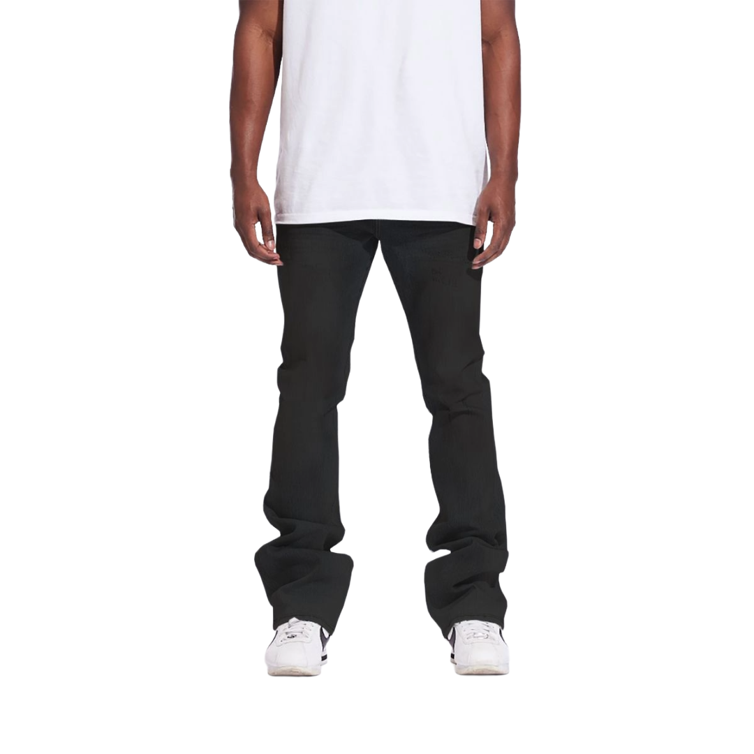 CRYSP| ARCH FLARE BLACK DENIM