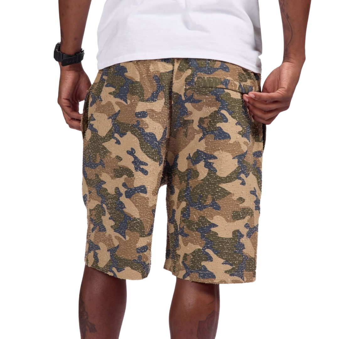CRANK SHORTS TAN CAMO
