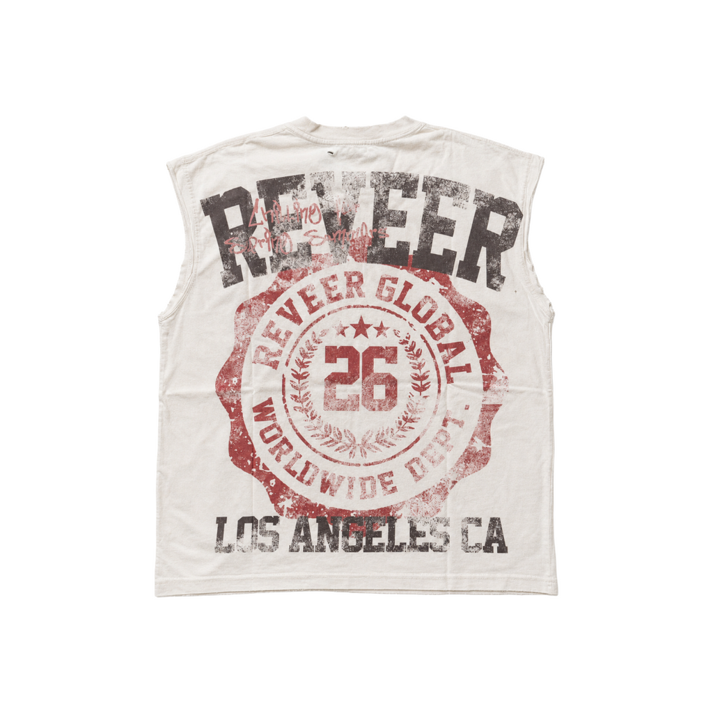 STARS CUTOFF TEE WHITE