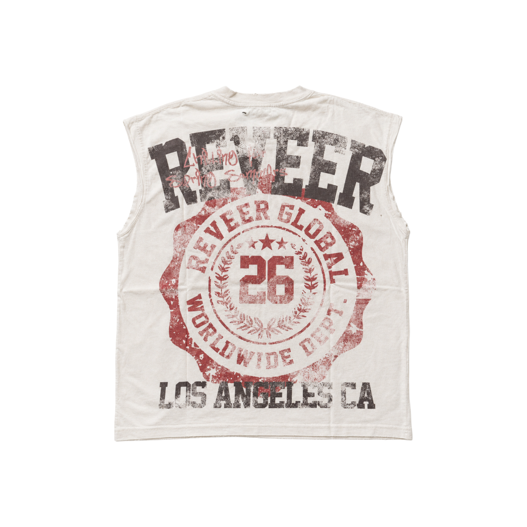 STARS CUTOFF TEE WHITE