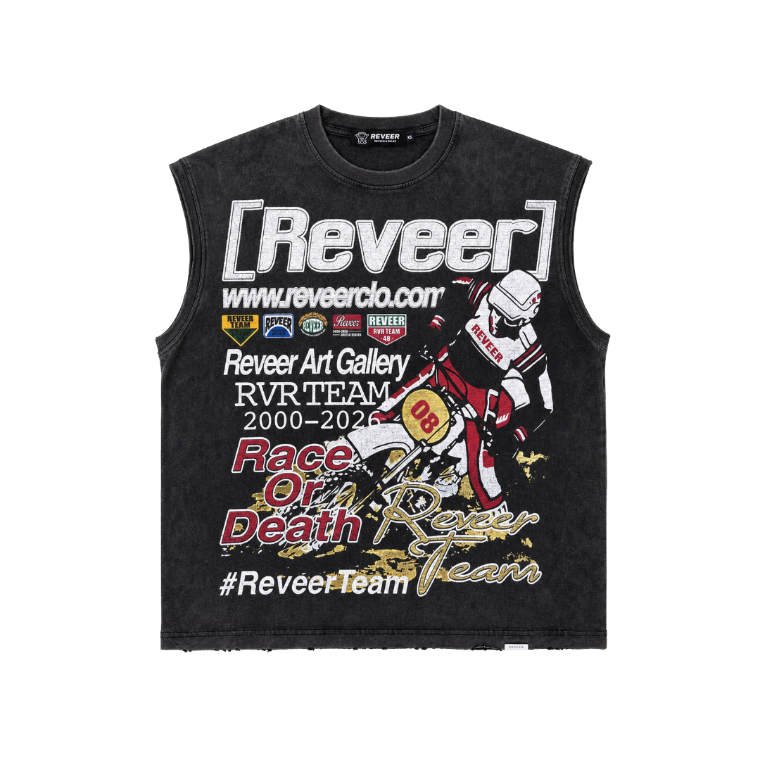 MOTOCROSS CUTOFF TEE BLACK