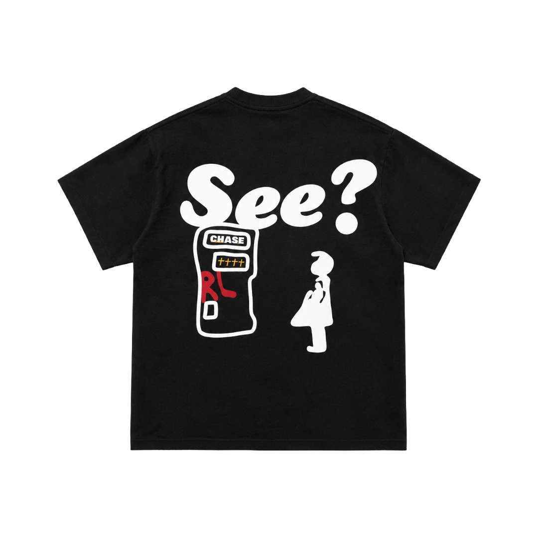 AT THE BANK SEE TEE