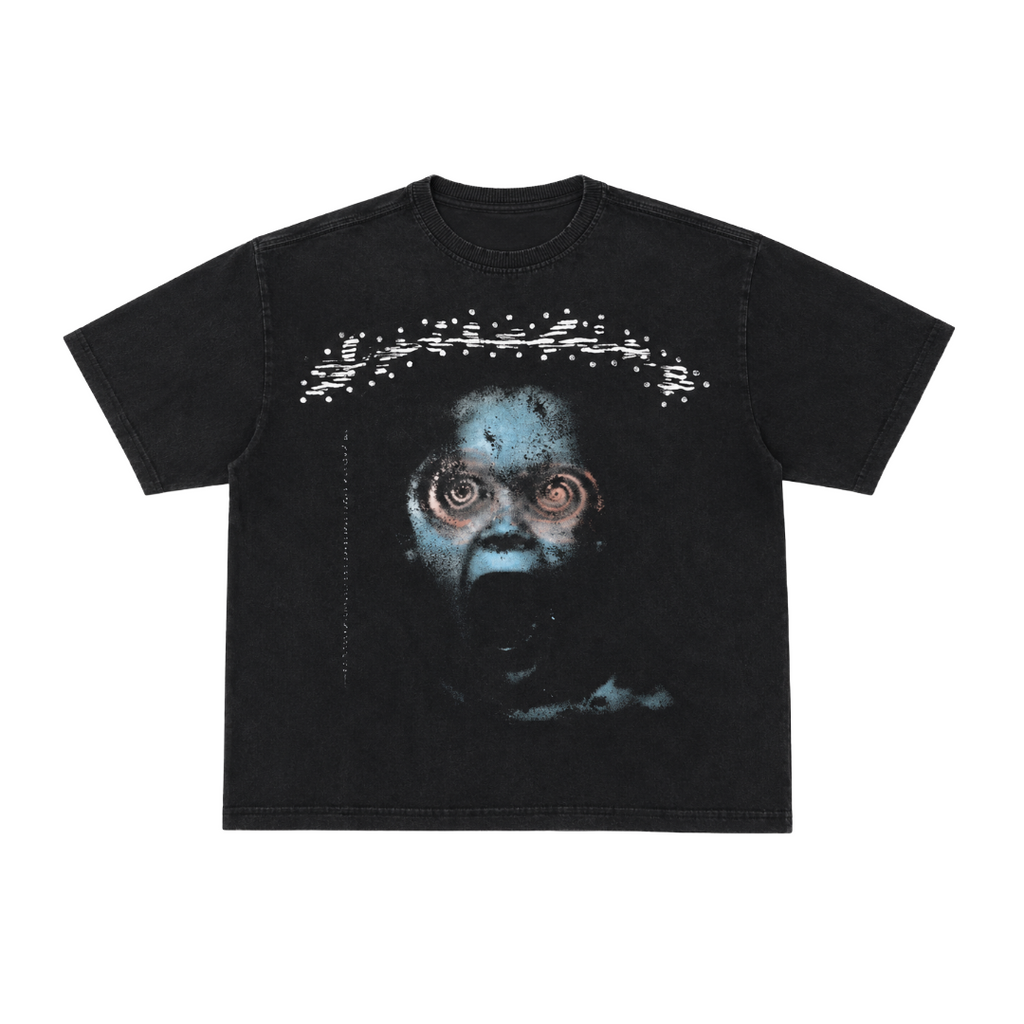 SCREAM TEE WASHED BLACK