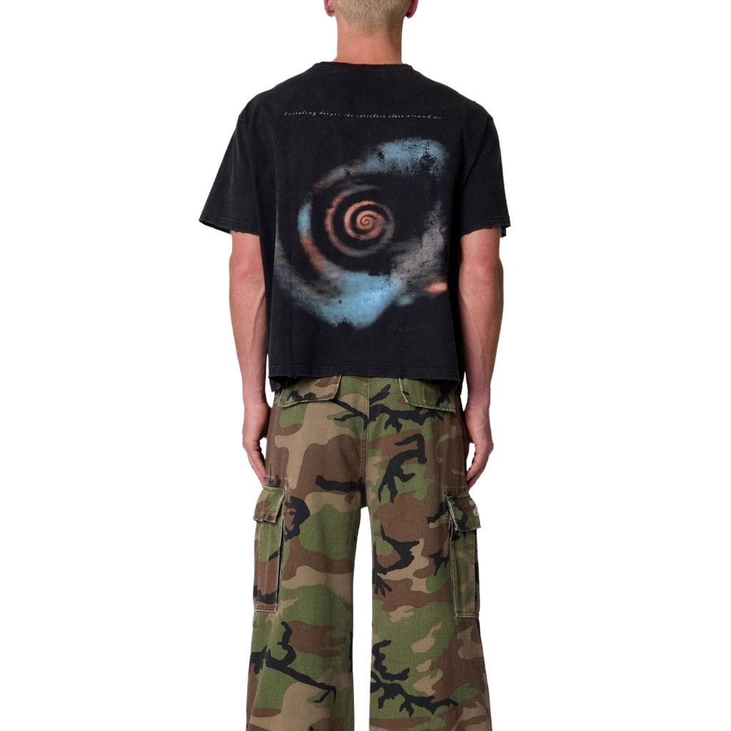 SCREAM TEE WASHED BLACK