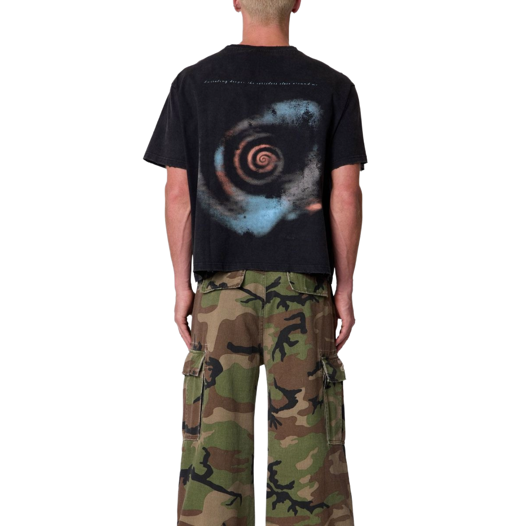 SCREAM TEE WASHED BLACK