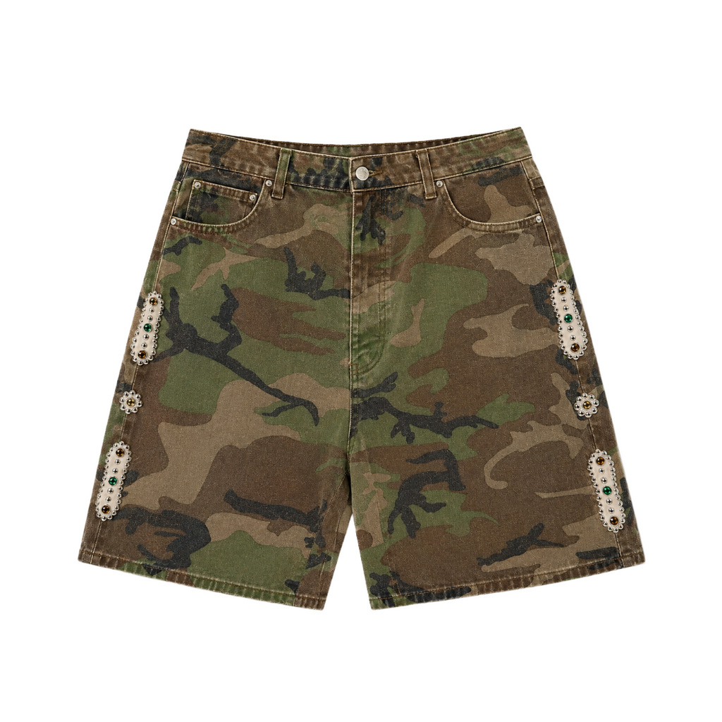 BAGGY MOJAVE CANVAS SHORTS CAMO