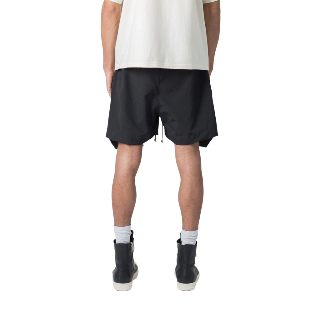 FRONT POCKET GEO SHORTS BLACK