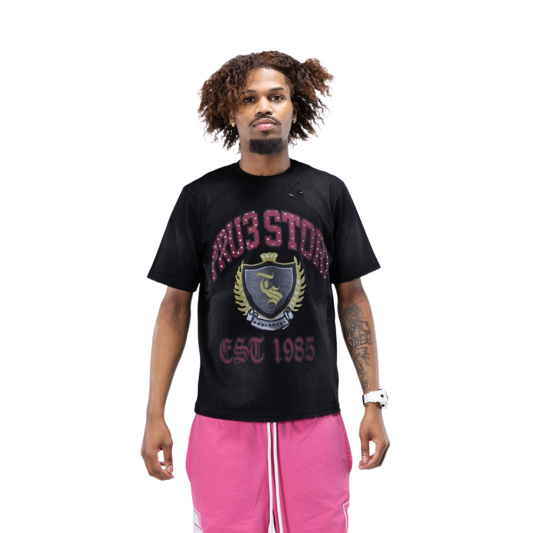 UNIVERSITY TEE BLACK