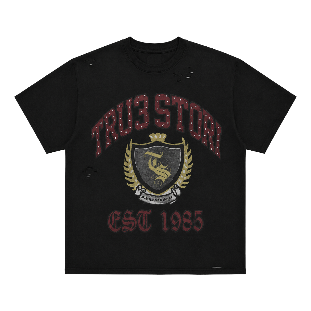 UNIVERSITY TEE BLACK