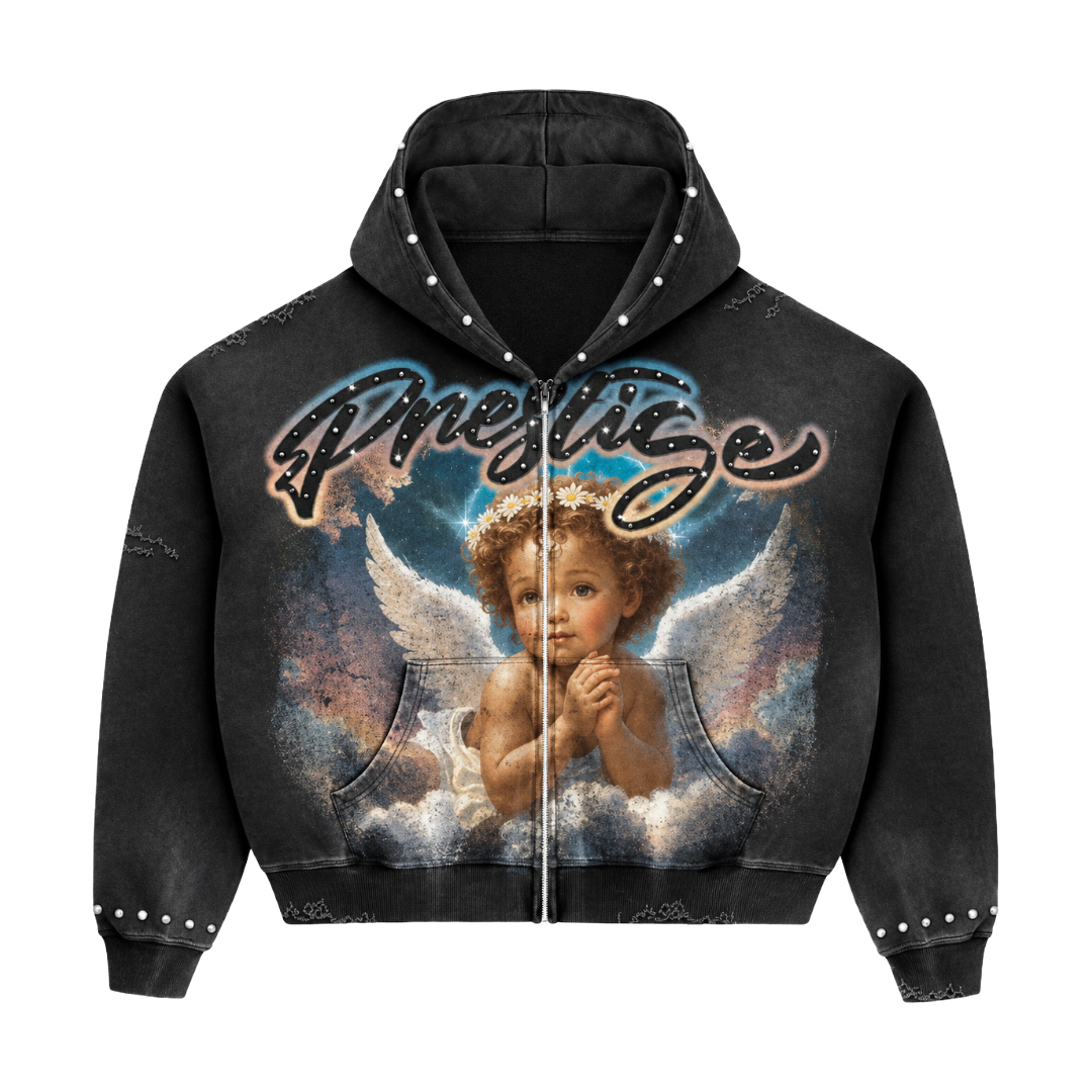 ANGEL HOODIE BLACK
