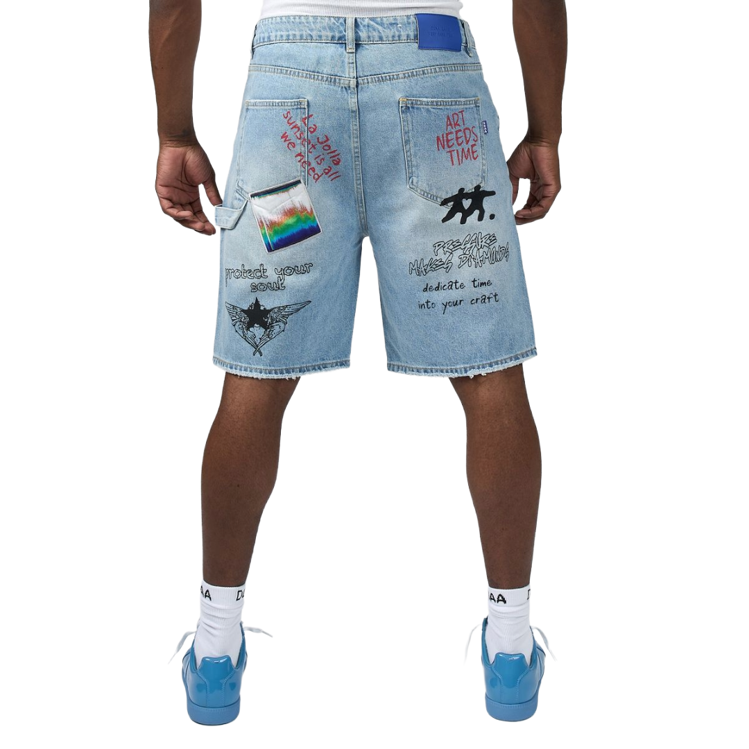 TELEPORT DENIM SHORT