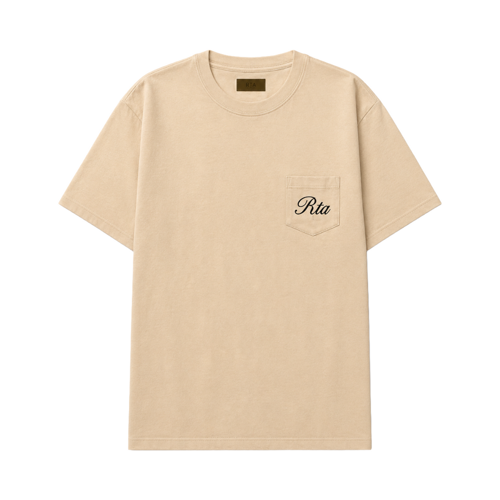 BASTIEN POCKET TEE | BONE CLOCKFACE