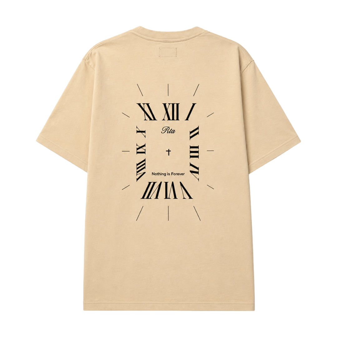 BASTIEN POCKET TEE | BONE CLOCKFACE