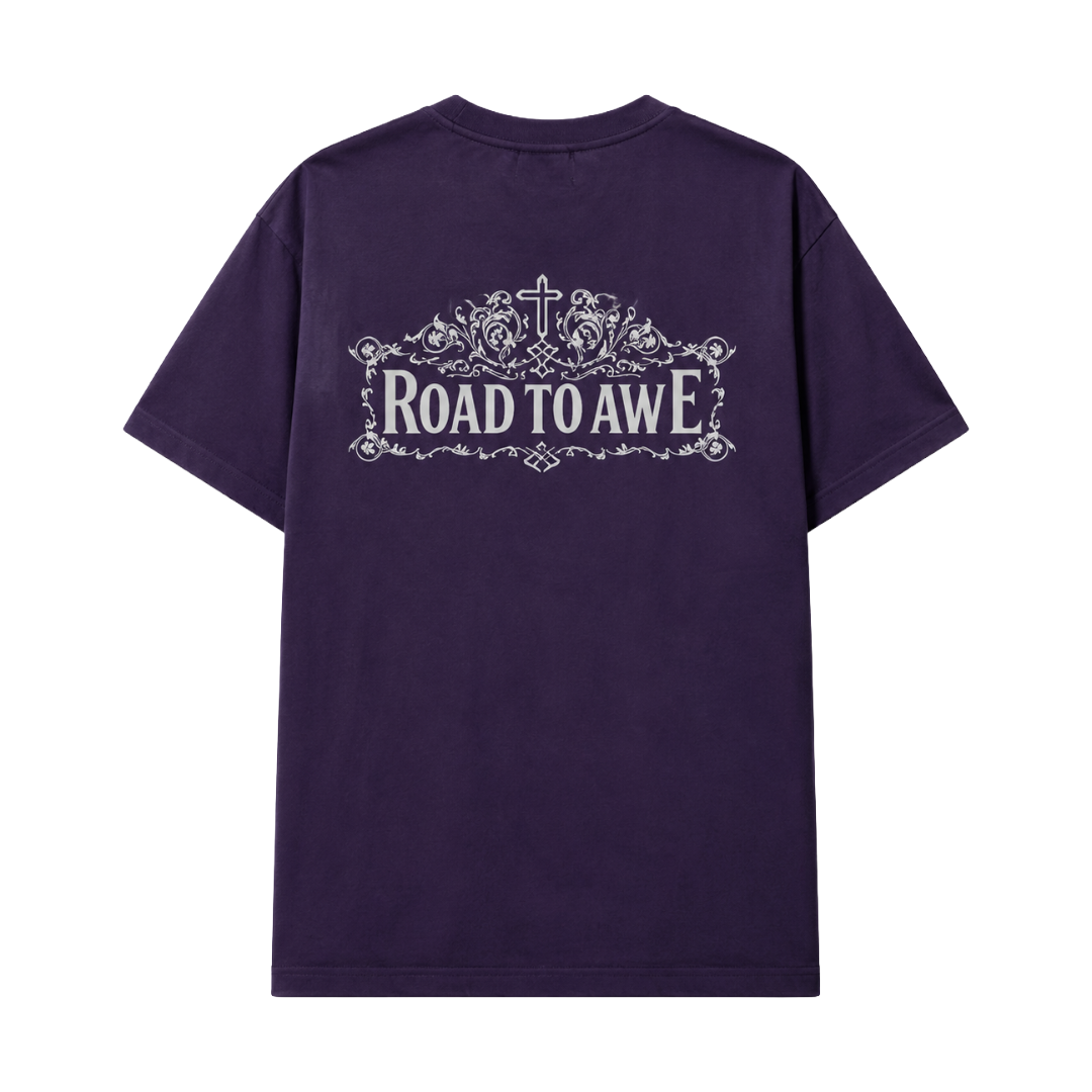 LIAM SHORT SLEEVE TEE | GRAPE ORNATE