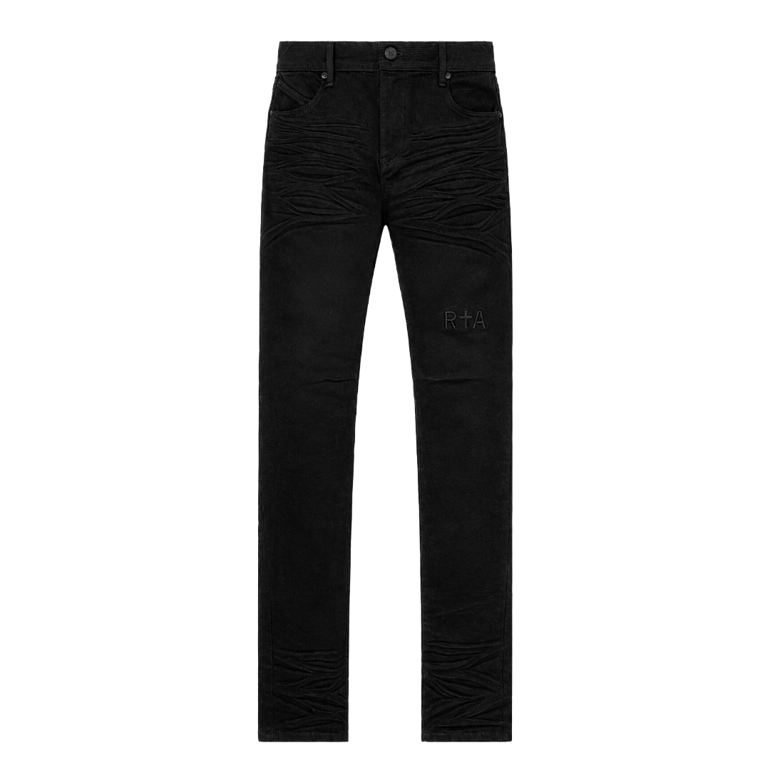 BRYANT| BLACK LOGO DENIM
