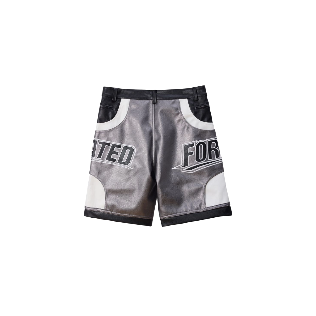 FOREVER LEATHER SHORT BLACK