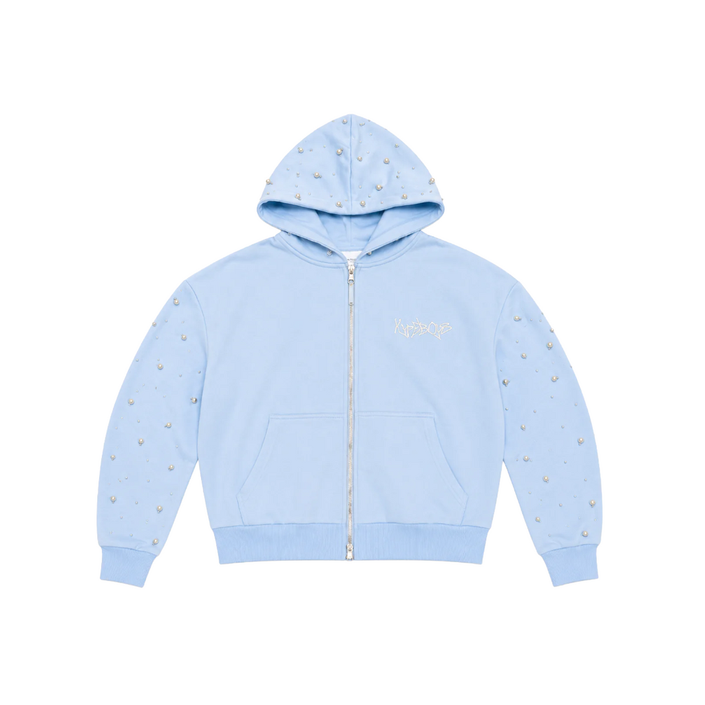 HYPEBOYS| PEARL HOODIE BLUE
