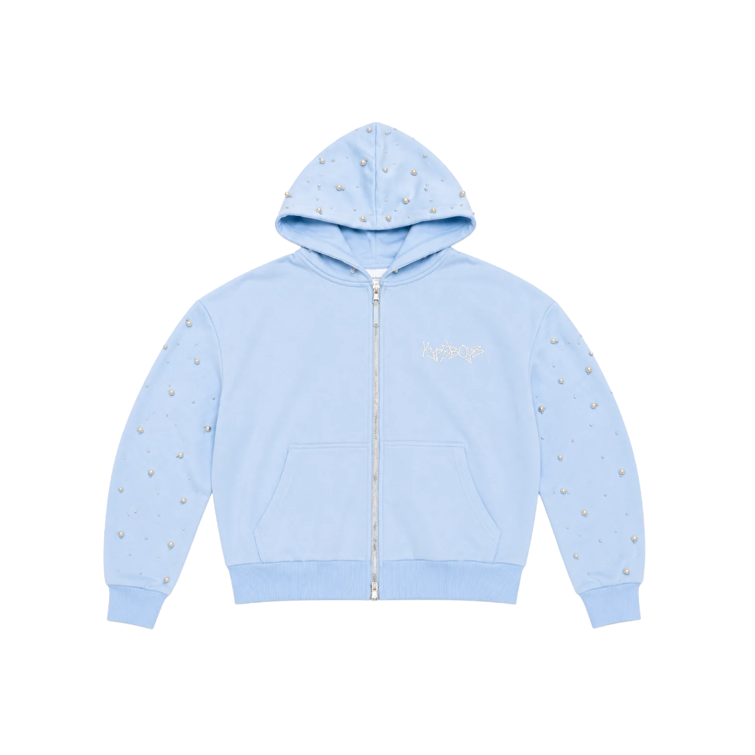 HYPEBOYS| PEARL HOODIE BLUE