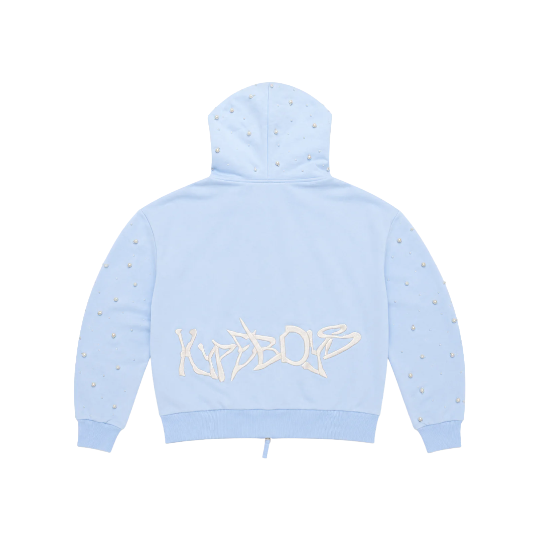 HYPEBOYS| PEARL HOODIE BLUE