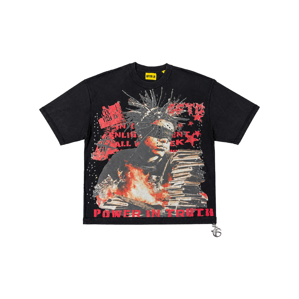 GFTD LA| POWER IN TRUTH BLACK TEE