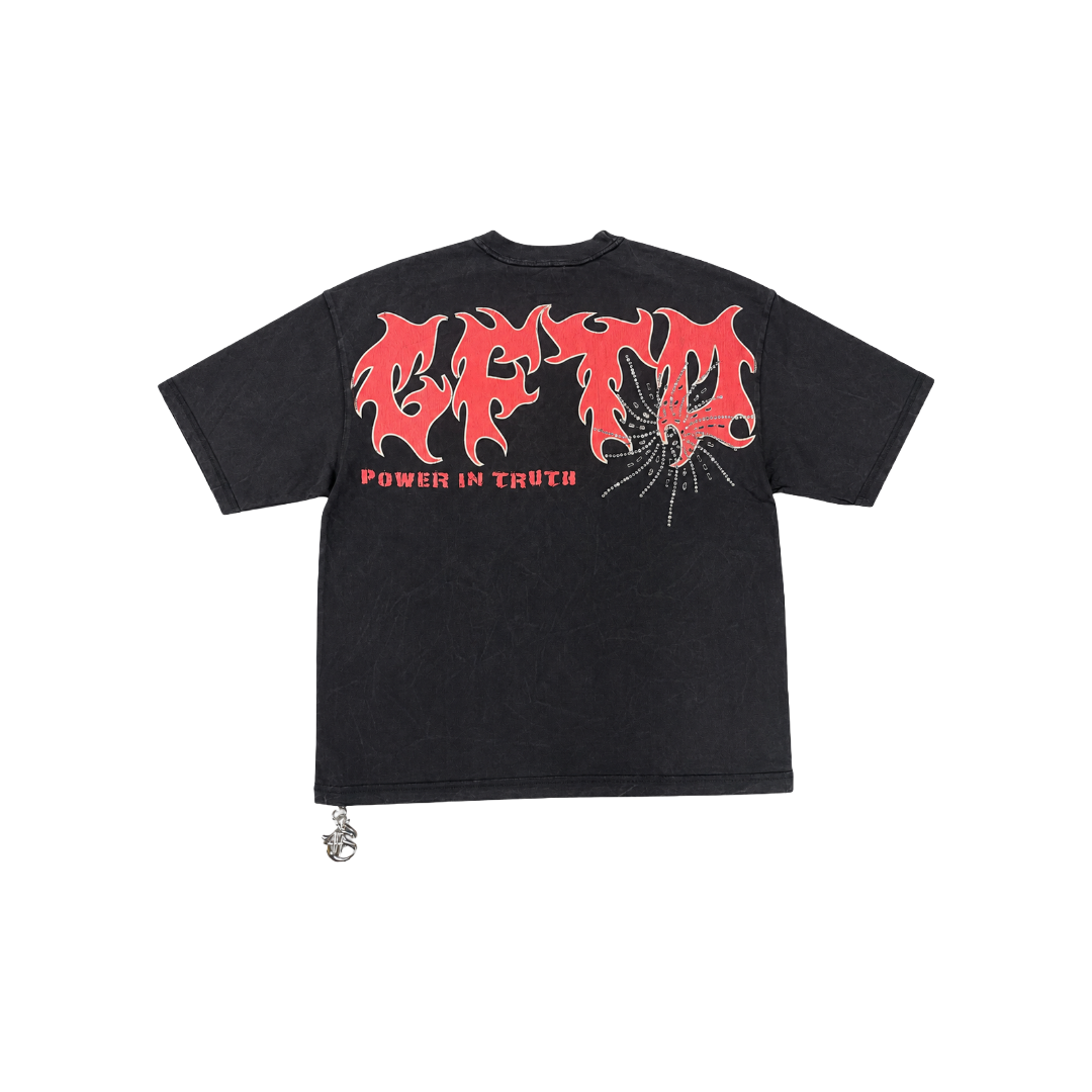 GFTD LA| POWER IN TRUTH BLACK TEE
