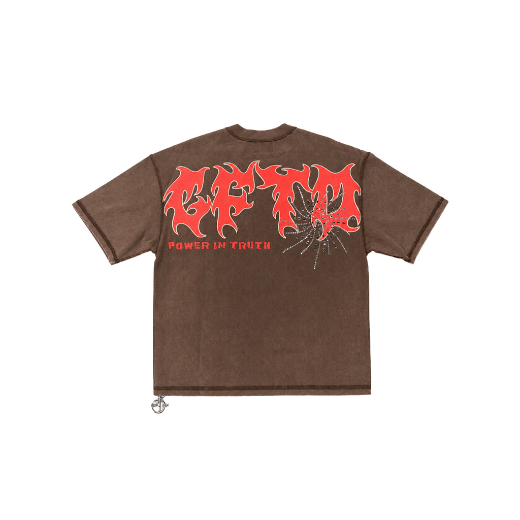 GFTD LA| POWER IN TRUTH BROWN TEE