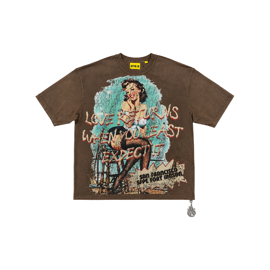 GFTD LA| LOVE RETURNS BROWN TEE