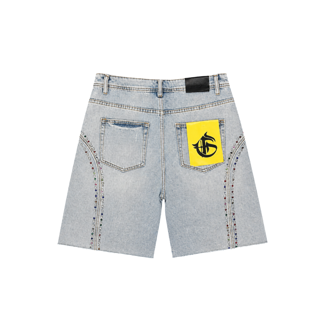 GFTD LA| FISK LT WASH DENIM SHORTS