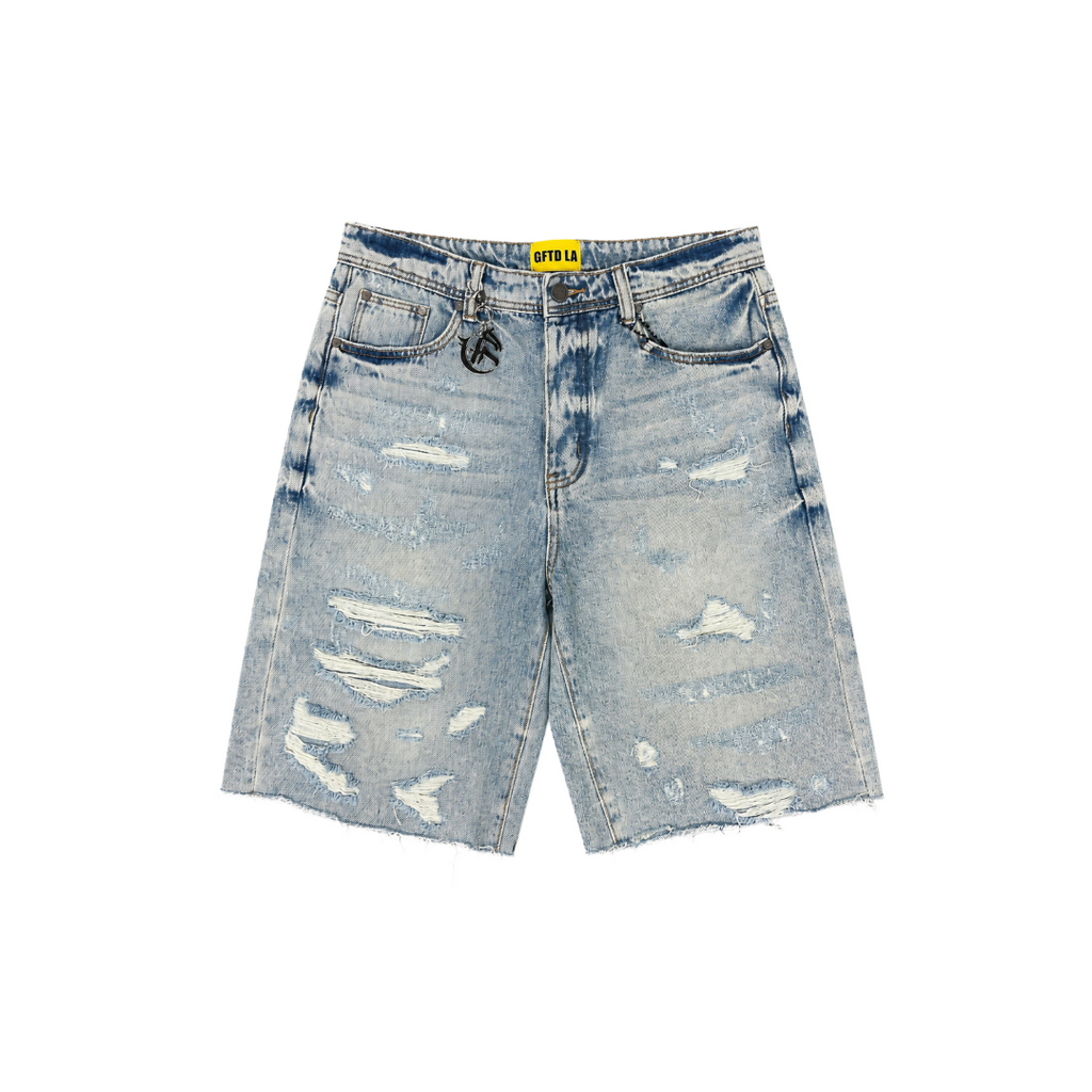 GFTD LA| ALLEN LT WASH DENIM SHORTS