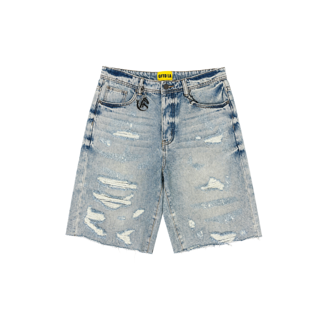 GFTD LA| ALLEN LT WASH DENIM SHORTS