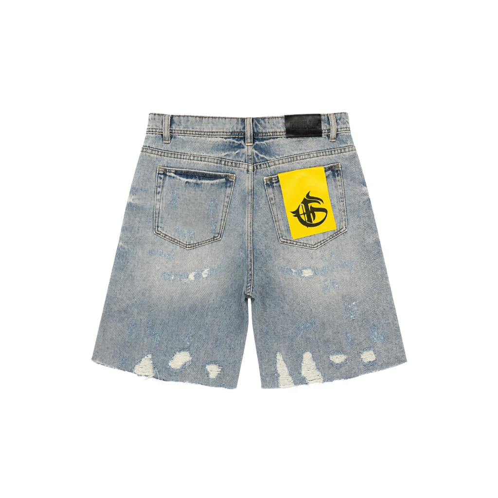 GFTD LA| ALLEN LT WASH DENIM SHORTS