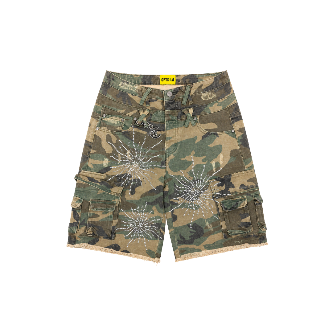GFTD LA| LUKA DENIM SHORTS CAMO