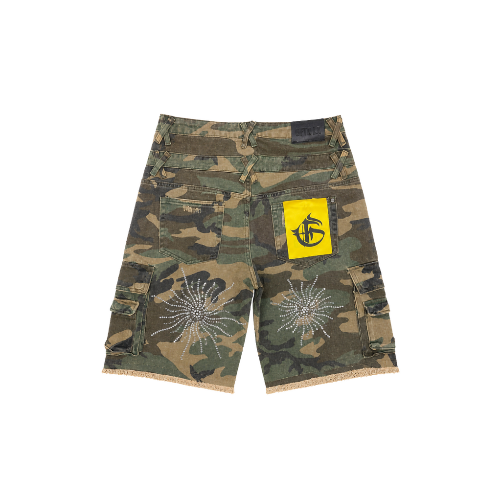 GFTD LA| LUKA DENIM SHORTS CAMO