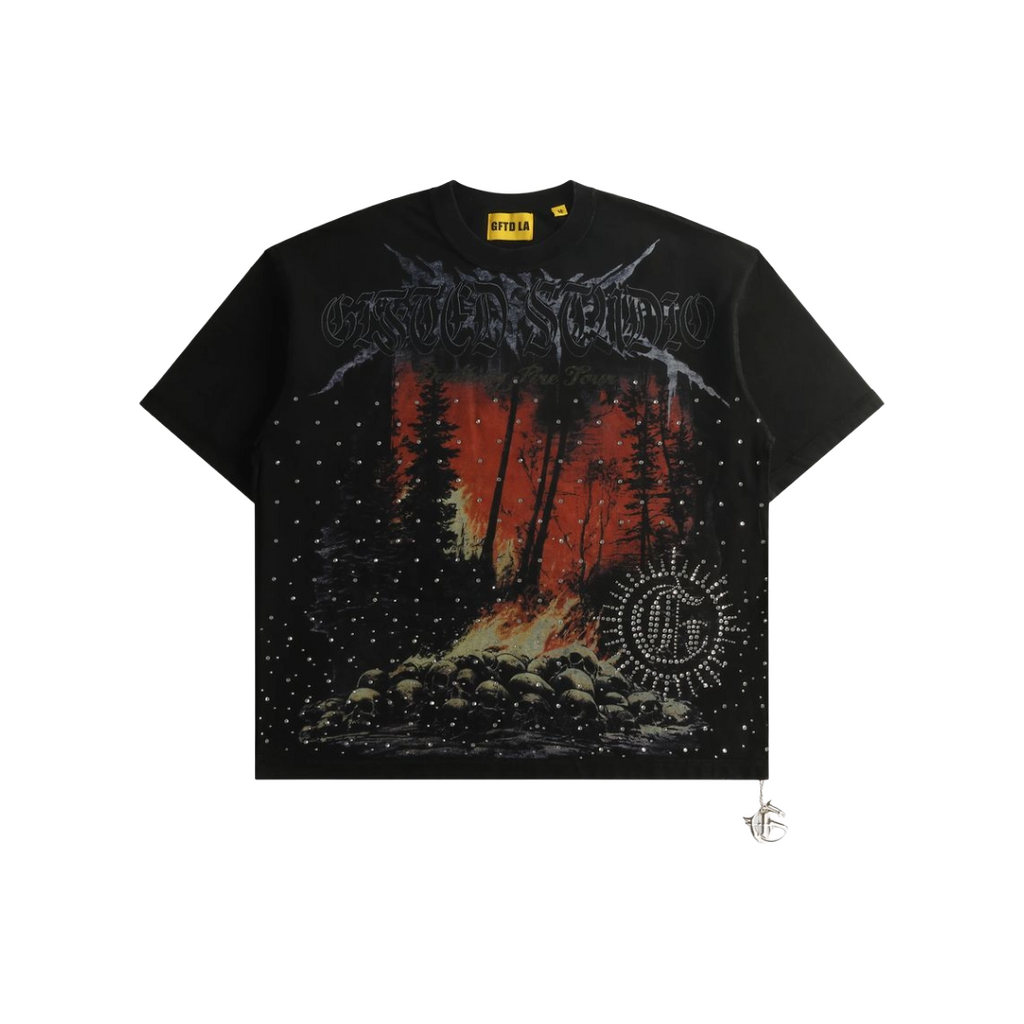 GFTD LA| BY FIRE BLACK TEE